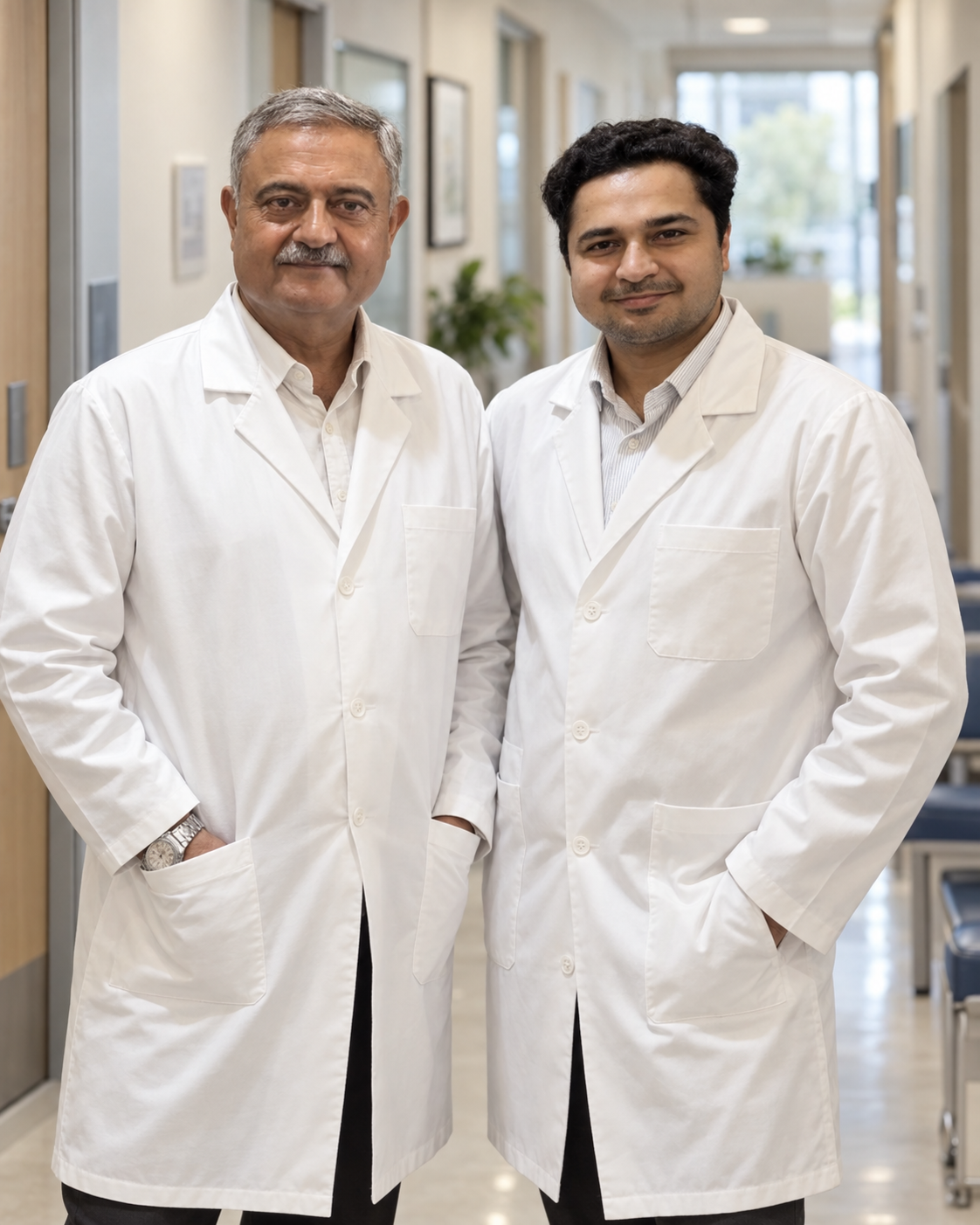 Dr. Ganesh Dutt Rattan and Dr. Anav Rattan at Dr. Rattan ENT Clinic Chandigarh